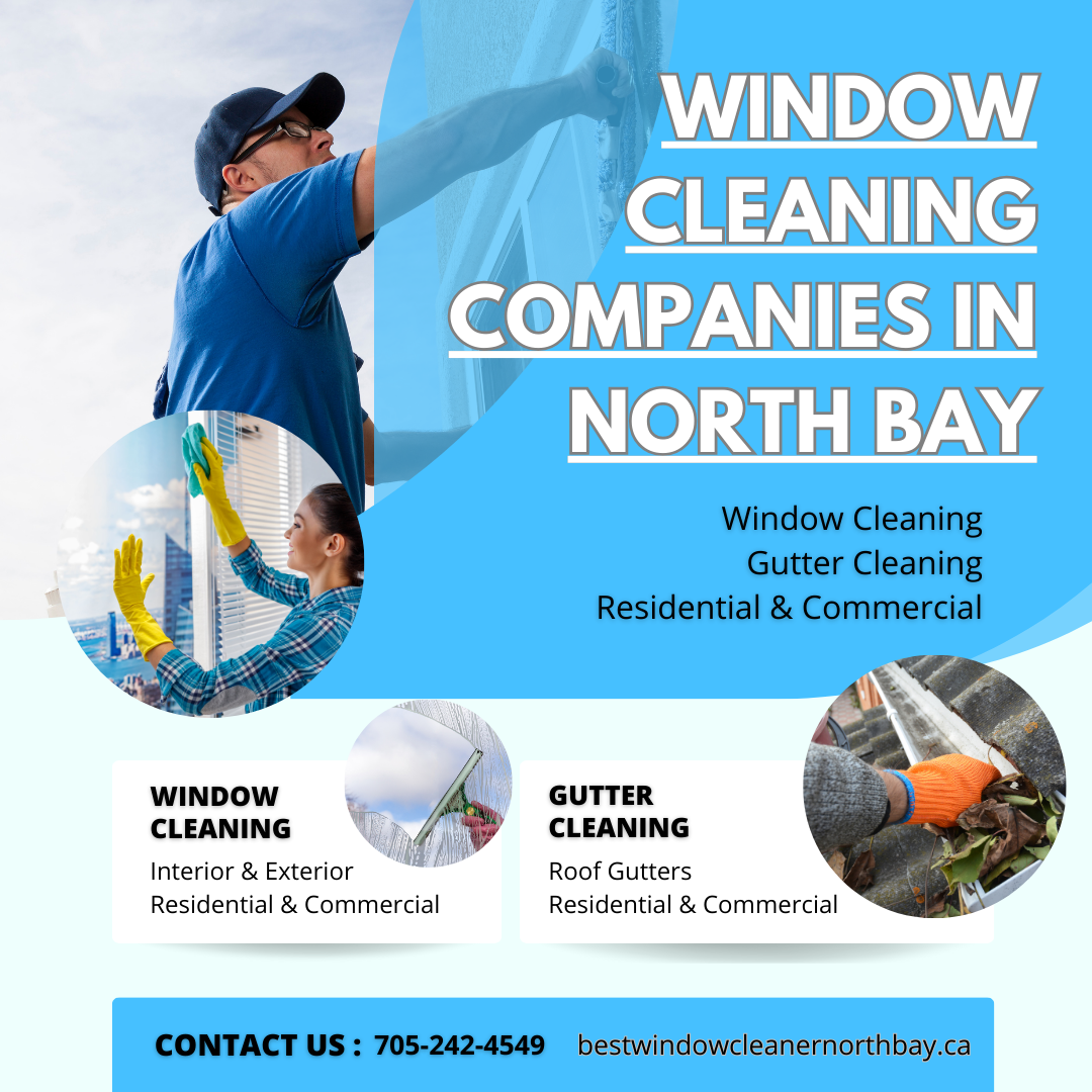 In North Bay, window cleaning companies have established themselves as essential service providers. With the area's unique blend of urban and natural landscapes, maintaining clear, spotless windows is crucial for both homeowners and businesses. In this comprehensive guide, we'll delve deep into what makes these companies the go-to experts and how they cater to North Bay's specific needs. The Importance of Professional Window Cleaning in North Bay North Bay's climate, with its seasonal changes, can take a toll on windows. Dust, pollen, rain spots, and snow residue can obscure views and diminish the aesthetics of a building. Professional window cleaning not only enhances the appearance but also prolongs the lifespan of the windows.